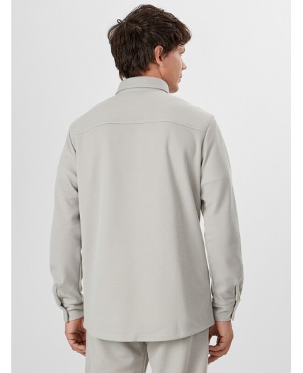 Рубашка двухцветный св.серый