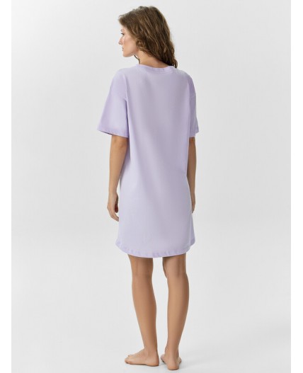 Сорочка св.лиловый +печать