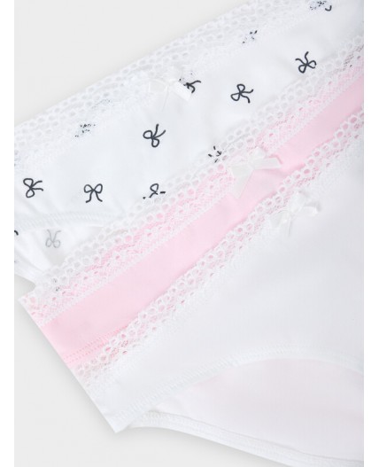 Трусы бантики на белоснежном