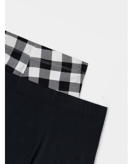 Трусы ч/б клетка +черный