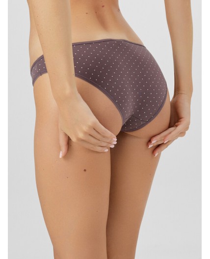 Трусы горошек на таупе