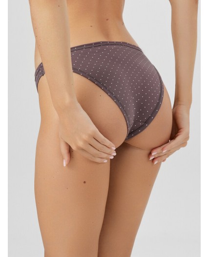 Трусы горошек на таупе