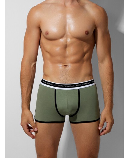 Трусы холодный хаки +черный