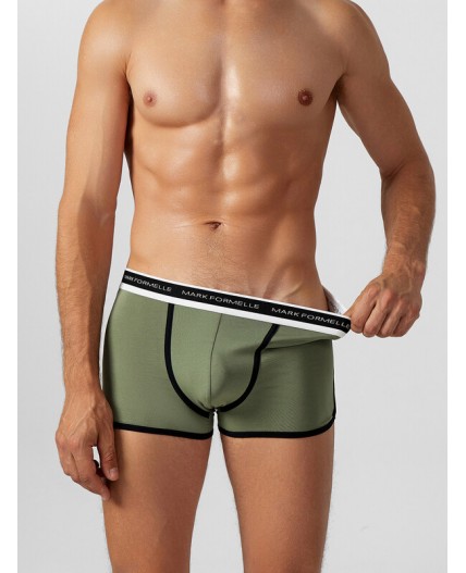 Трусы холодный хаки +черный