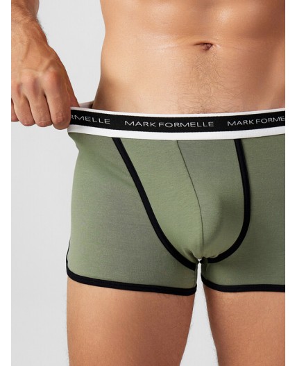 Трусы холодный хаки +черный