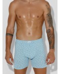 Трусы узор на серо -голубом