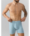 Трусы узор на серо -голубом