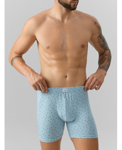 Трусы узор на серо -голубом