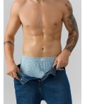 Трусы узор на серо -голубом