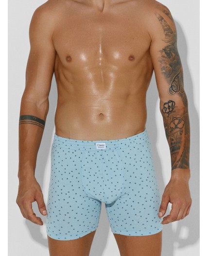 Трусы узор на серо -голубом