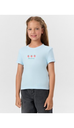 Футболка голубое небо +печать1