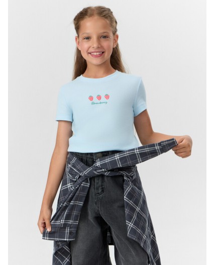 Футболка голубое небо +печать1