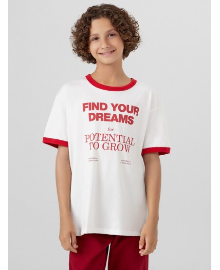 Футболка белый +печать