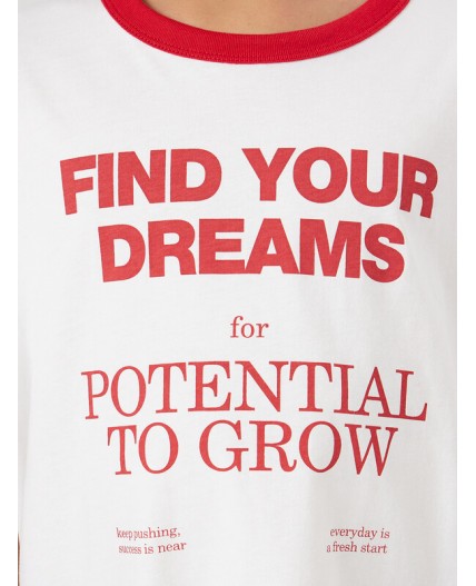 Футболка белый +печать