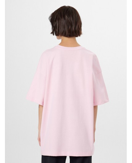 Футболка розовое сияние +печать