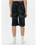 Шорты граффити на черном