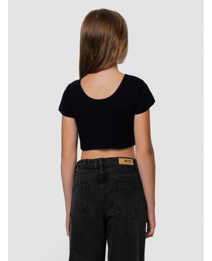 Топ черный +печать