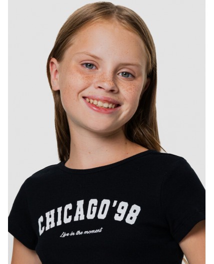 Топ черный +печать