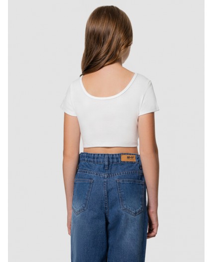 Топ белый +печать