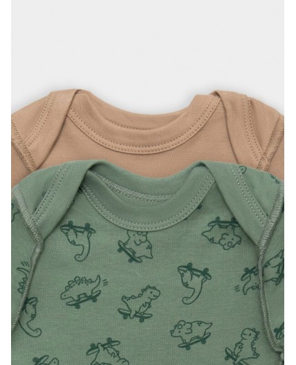 Боди динозавры на зеленом +песочный