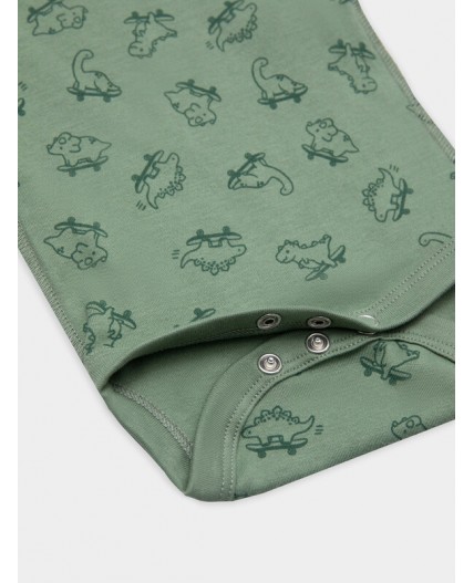 Боди динозавры на зеленом +песочный