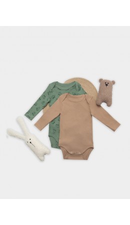 Боди динозавры на зеленом +песочный