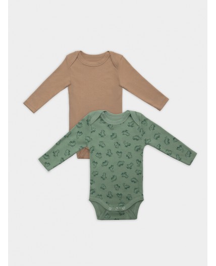 Боди динозавры на зеленом +песочный