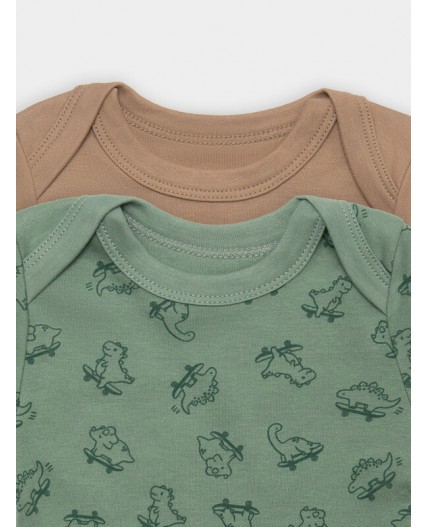 Боди динозавры на зеленом +песочный