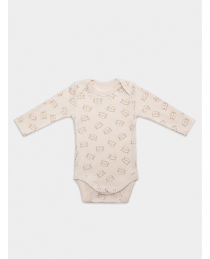 Боди тигрята на пудре +динозавры на зеленом