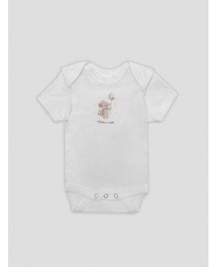 Боди белый +космос на белом +звезды на кристальной розе