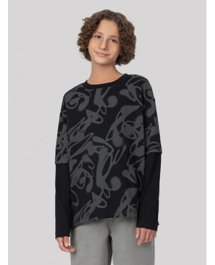 Джемпер граффити на черном1