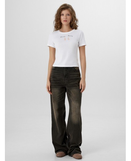 Футболка белый +печать