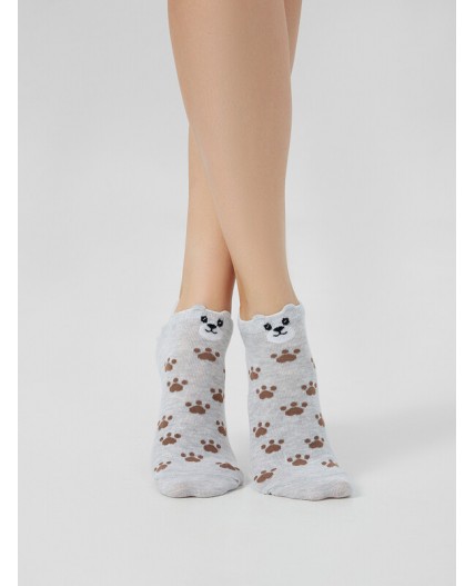 Носки св.серый меланж