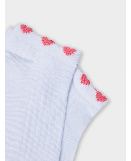 Носки белый /коралловый