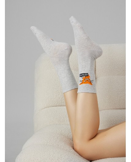 Носки св.серый меланж