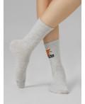 Носки св.серый меланж