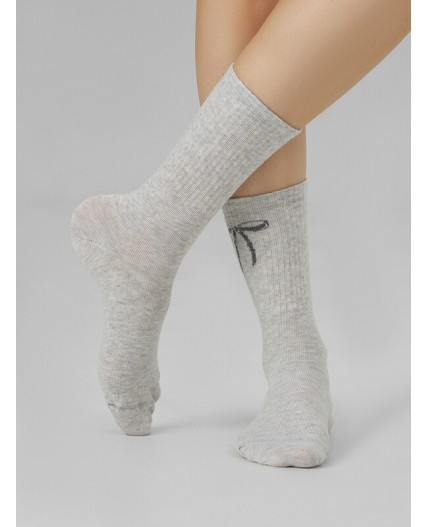 Носки св.серый меланж