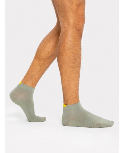 Носки оливка/жёлтый