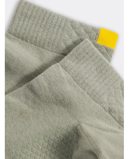 Носки оливка/жёлтый