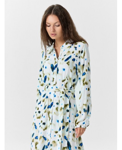 Платье акварельные цветы