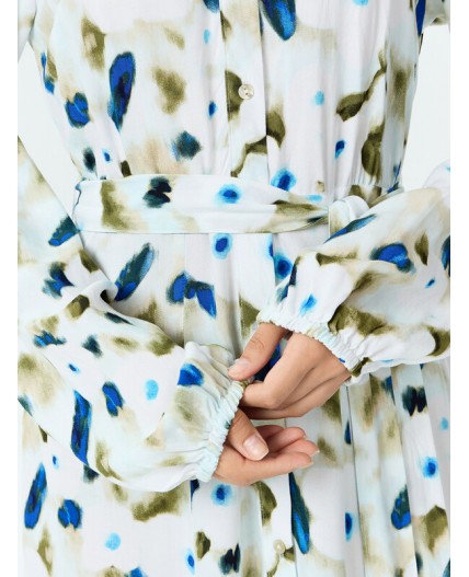 Платье акварельные цветы