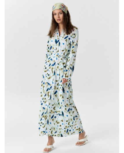 Платье акварельные цветы