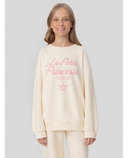 Свитшот топленое молоко +печать