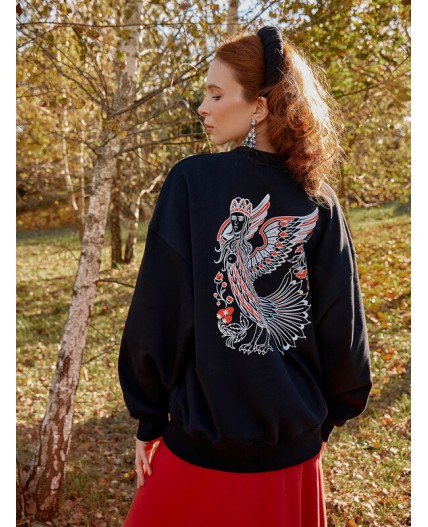 Свитшот черный +печать