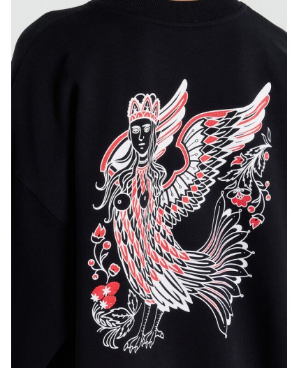 Свитшот черный +печать