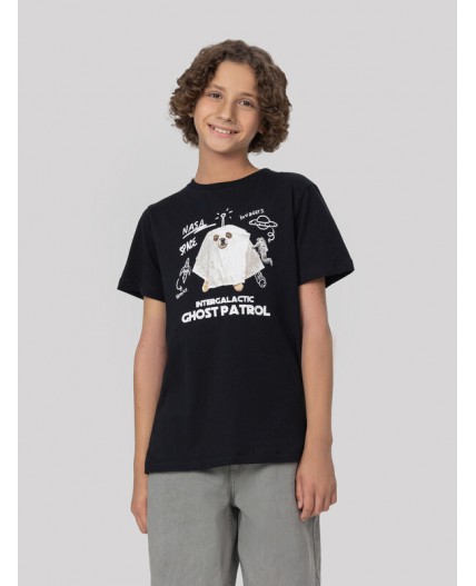 Футболка черный +печать5