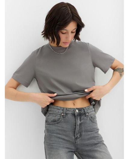 Футболка темно -серый