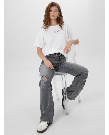 Футболка белый +печать6