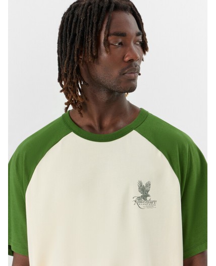 Футболка айвори +печать