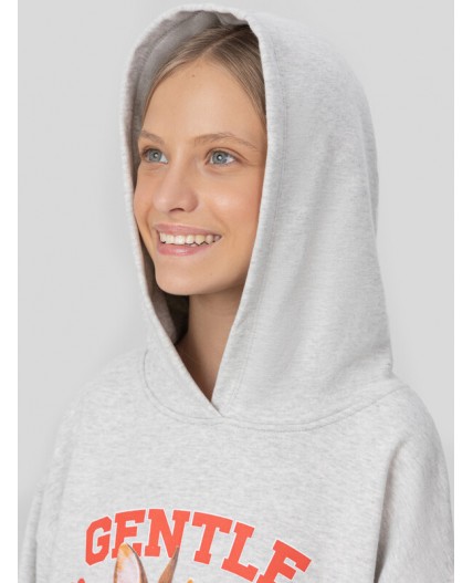 Худи серый меланж 4306-А +печать1